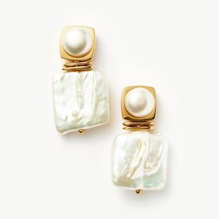 Missoma pearl earrings