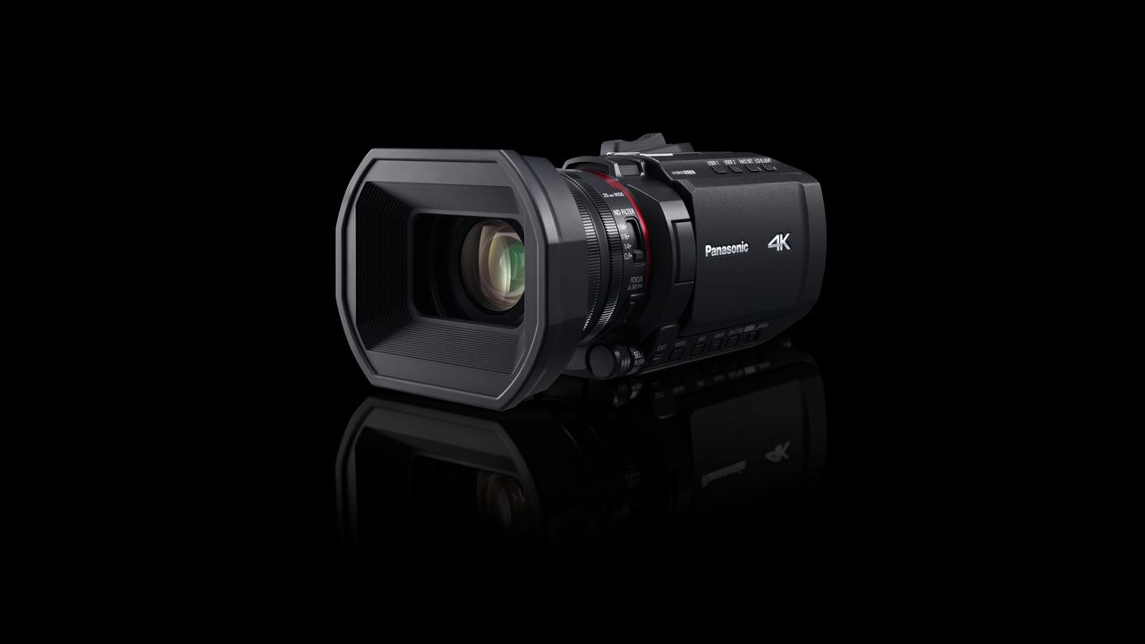 The Panasonic HC-X1200 on a black background