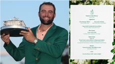 Scottie Scheffler's Champions Dinner for the 2025 Masters at Augusta National