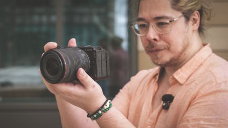 James Artaius using the Canon EOS R6 V outdoors
