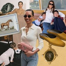 Women in chic outfits and Mother's Day gifts