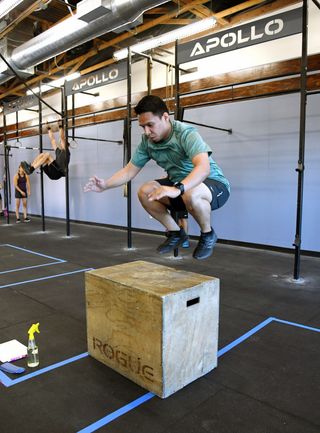 work up to box jumps