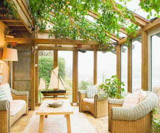 oak frame lean to conservatory