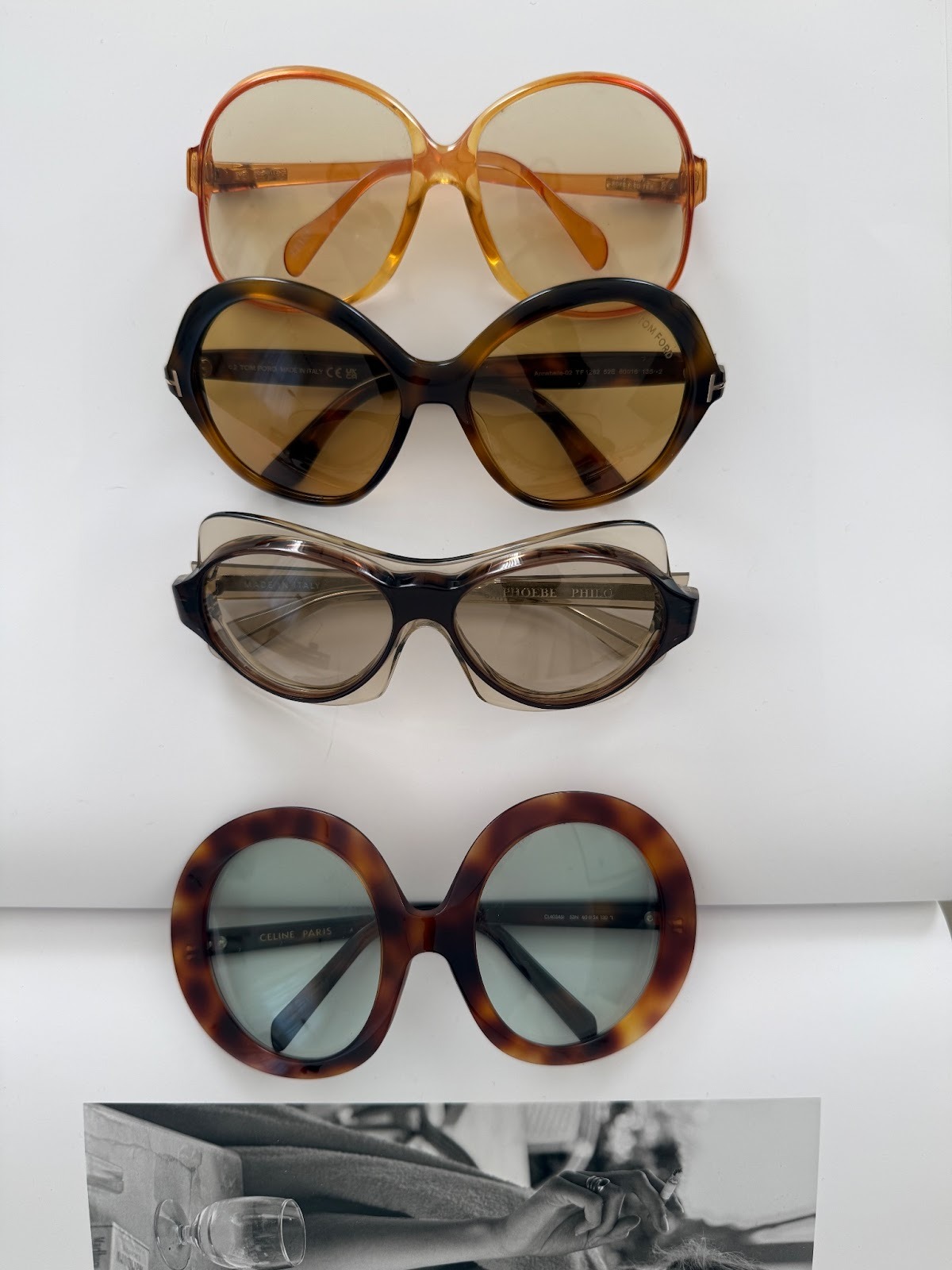 Christie Tyler's growing collection of sunglasses