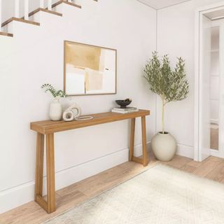 Plank+Beam solid pine wood entryway table - Target