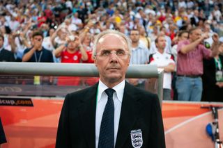 Sven Goran Eriksson the coach of the England team before the FIFA World Cup Group B match between England (2) and Sweden (2) at the Rhein Energie Stadium on June 20, 2006 in Cologne, Germany.