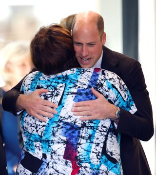Prince William put everyone at ease with his laid back manner and by cracking jokes