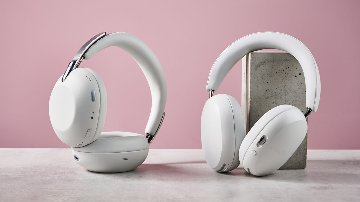 Sony 1000X The Collexion headphones next to the Sonos Ace