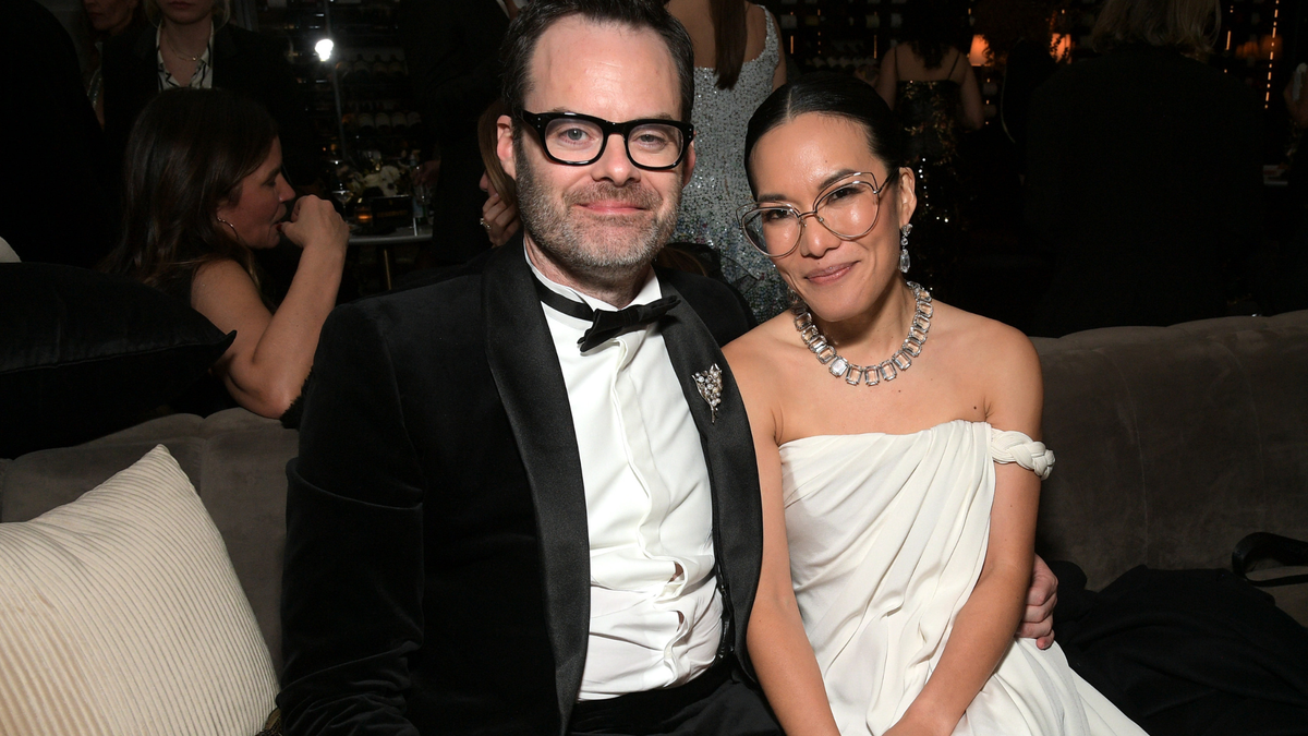 Ali Wong and Bill Hader Kiss at Golden Globes 2024 Marie Claire