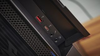 A look at the front ports of the Acer Predator Orion 3000