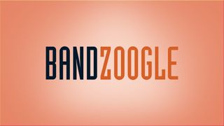 Bandzoogle logo on light orange background with spotlight effect