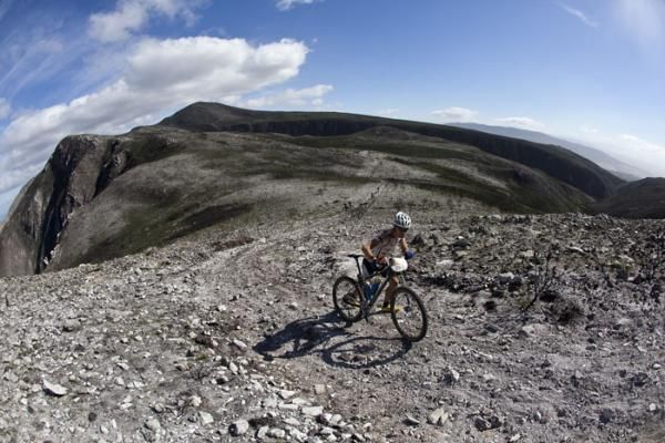 Cygan Arkadiusz of Skandia Szik Eska pushes his bike