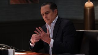Maurice Benard as Sonny looking at his wedding ring in General Hospital