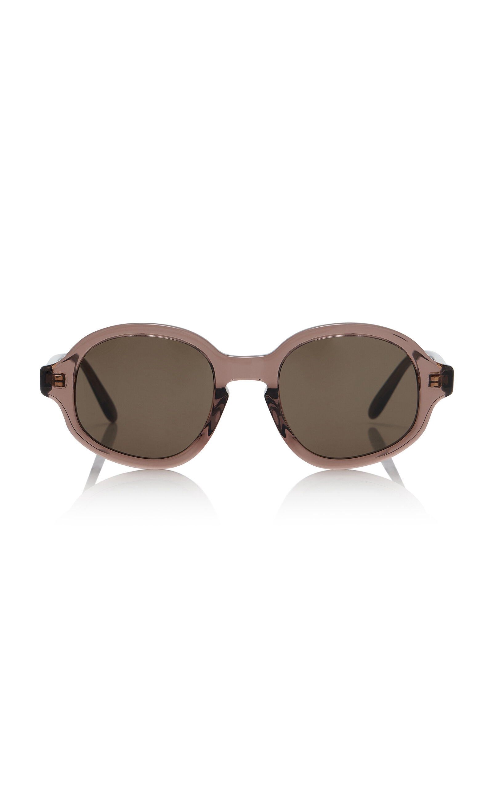Round-Frame Acetate Sunglasses