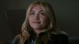 Florence Pugh smirking in Hawkeye.