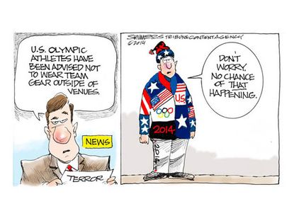 Editorial cartoon Team USA Olympics