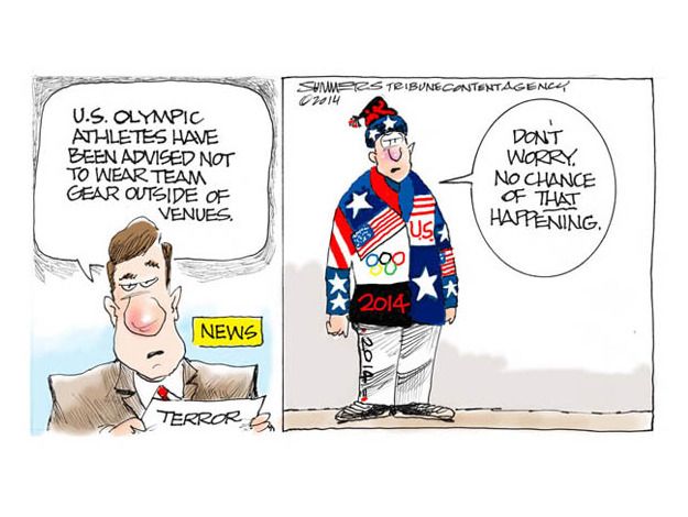 Editorial cartoon Team USA Olympics