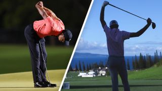 Why do golfers have back problems? Tiger Woods and Will Zalatoris stretching