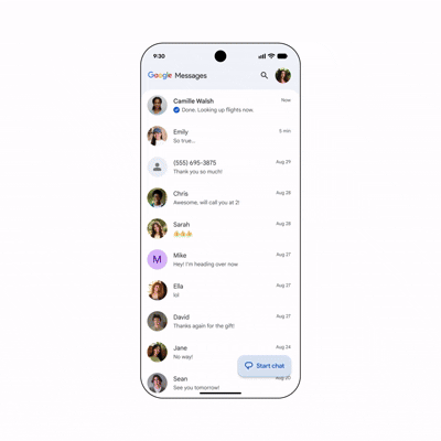 custom chat themes in Google Messages