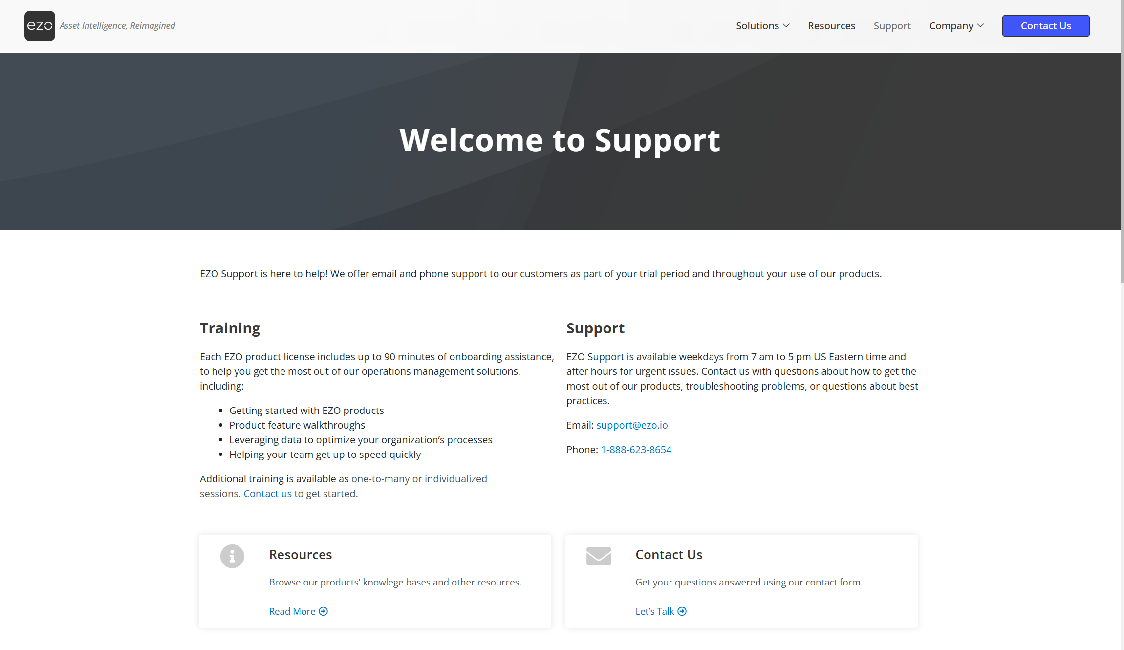 Ezo support