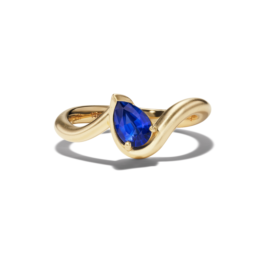 Bb Thelma Blue Sapphire Pinky Ring