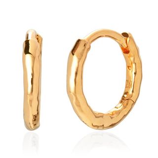 Gold Vermeil Siren Muse Mini Huggie Earrings