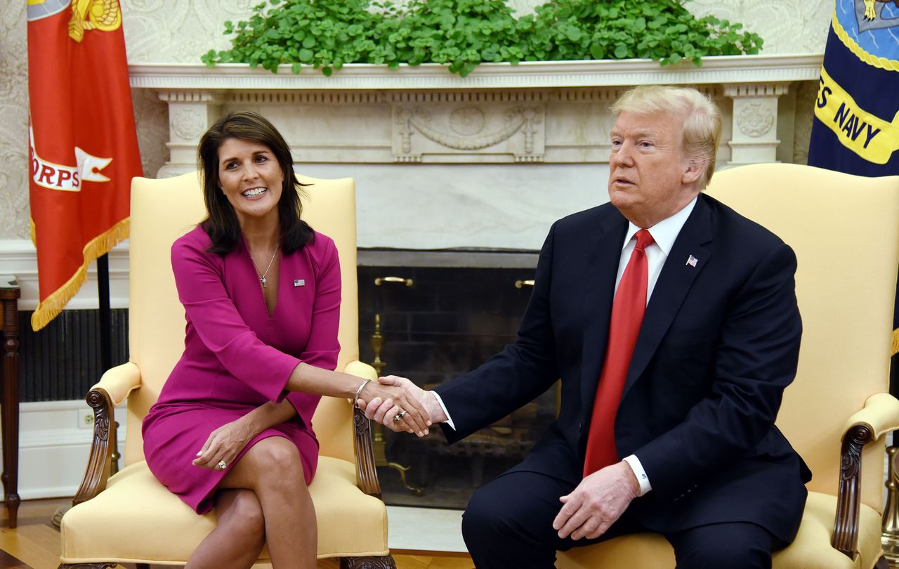 Trump and Nikki Haley