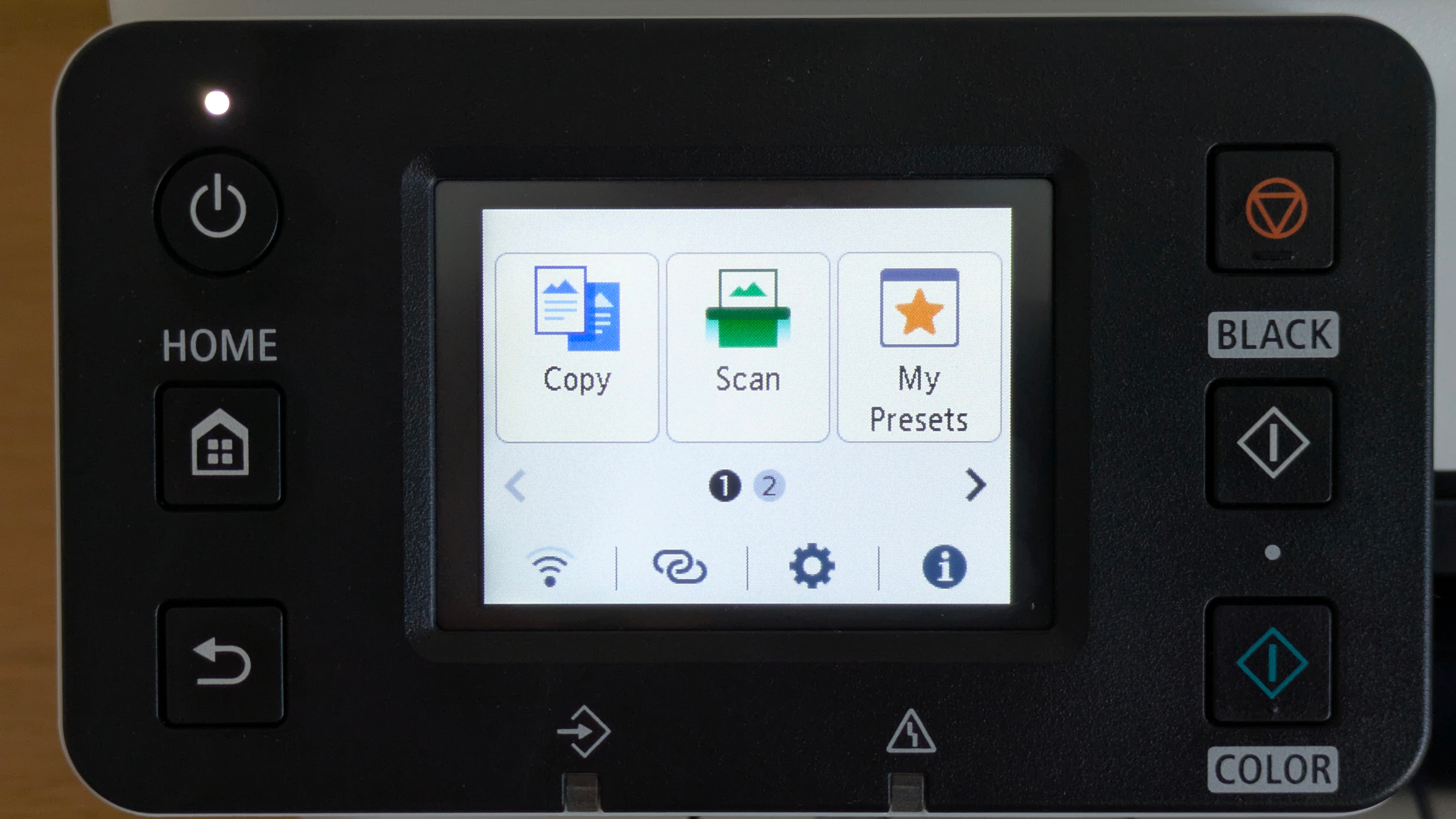The display on the Canon MAXIFY GX7150