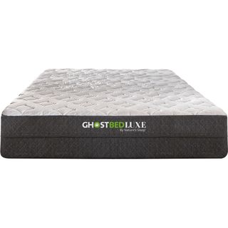 The Ghostbed Luxe cooling memory foam mattress on a white background