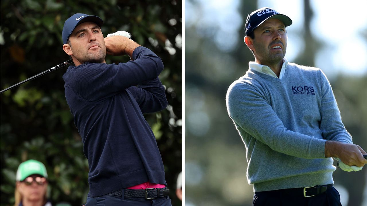 Scottie Scheffler and Charl Schwartzel pictured