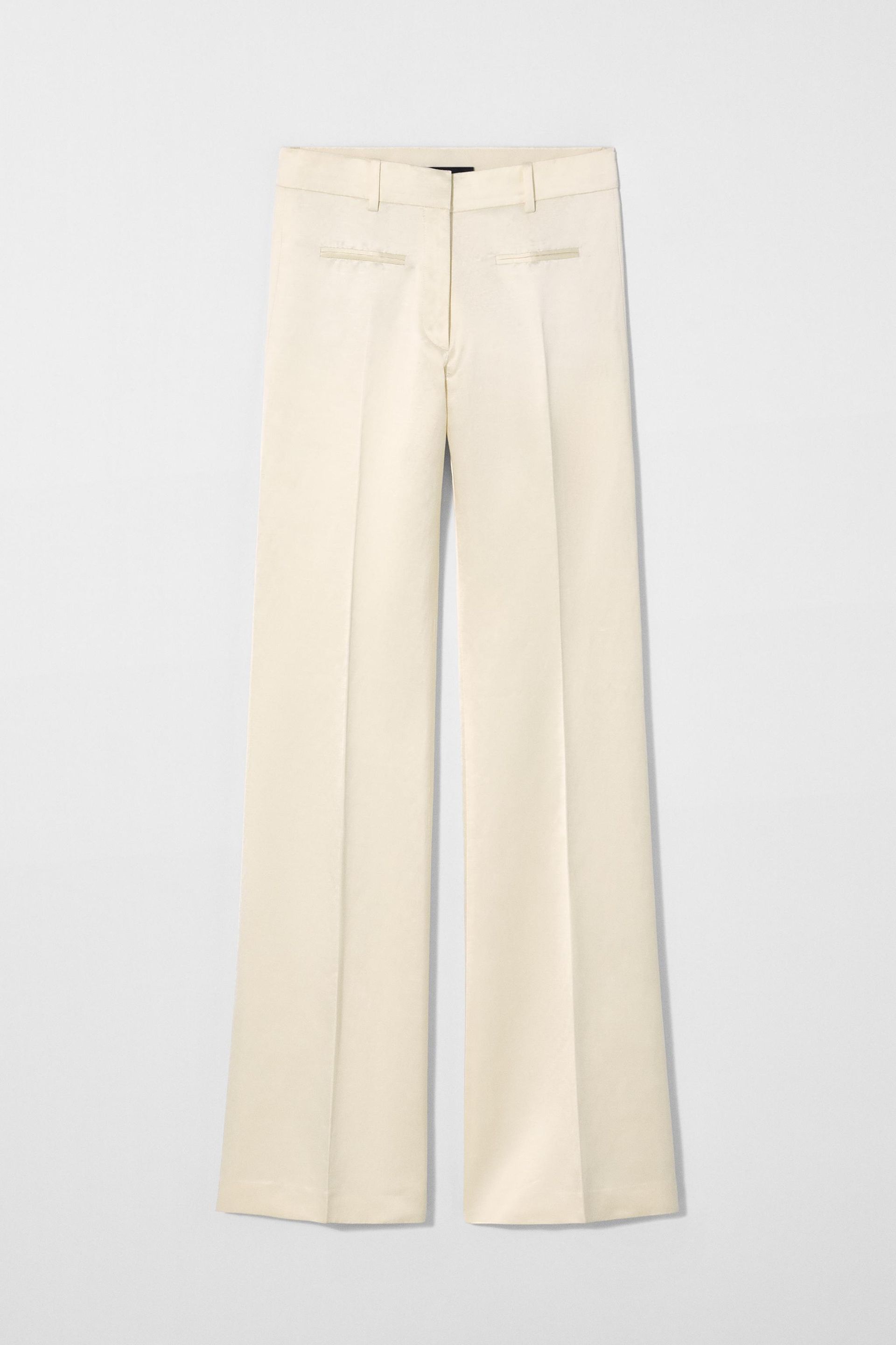 Flared Linen Blend Trousers Kate Moss X Zara