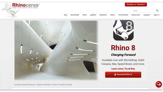 Website screenshot for Rhino.