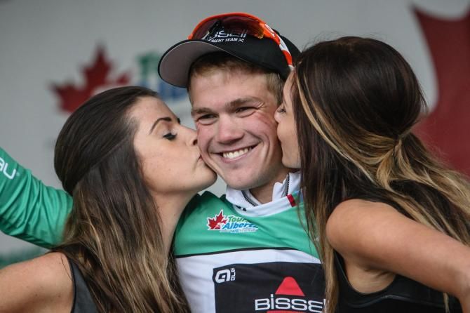 Ruben Zupentke (Bissell) took the stage and the sprinters jersey