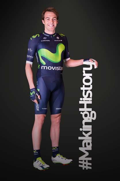 Alex Dowsett with the hashtag 'Making History'
