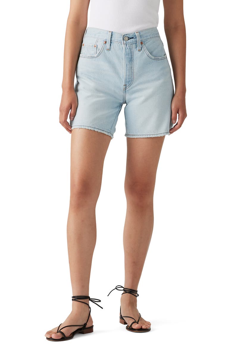 501® High Waist Mid Thigh Denim Shorts