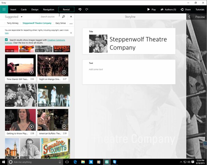 Microsoft Sway for Windows 10 Full Review Laptop Mag