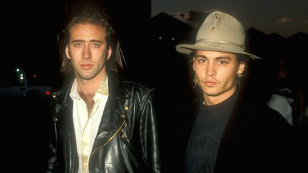 Nicolas Cage & Johnny Depp at the Cinerama Dome in Los Angeles, California