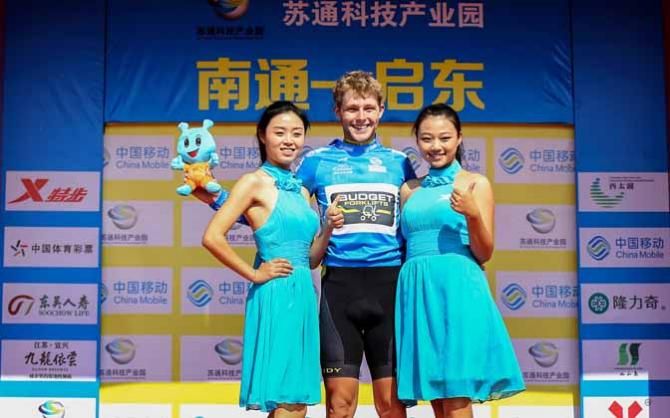 Jesse Kerrison (Budget Forklifts) is best young rider at the Tour of Taihu.