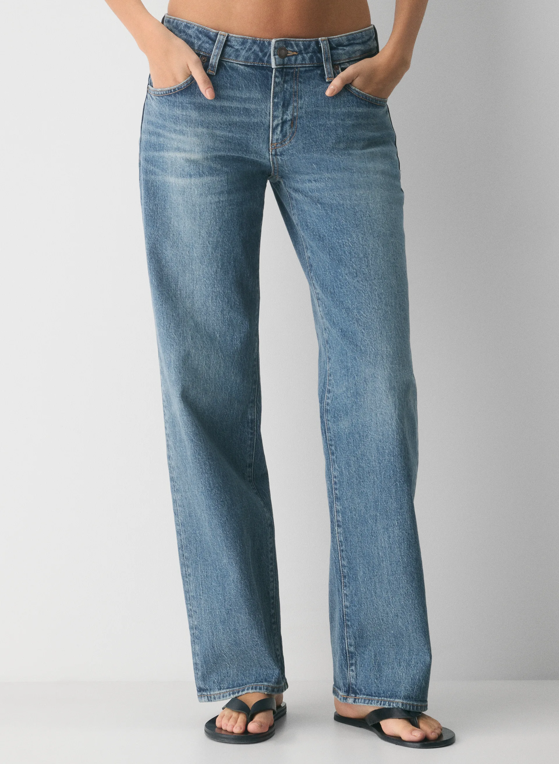 Salma Super Lo-Rise Straight Jean