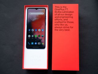 OnePlus 7T in its retail box