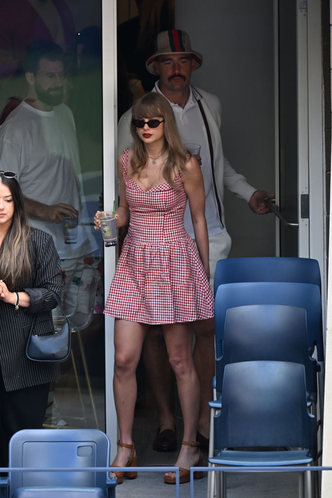 Taylor Swift and Travis Kelce are seen at the 2024 US Open