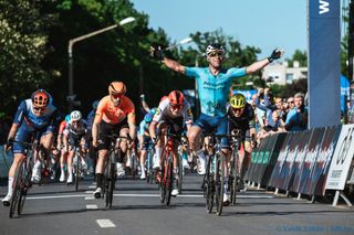 Mark Cavendish sprinting to glory on stage 2 of the Tour de Hongrie