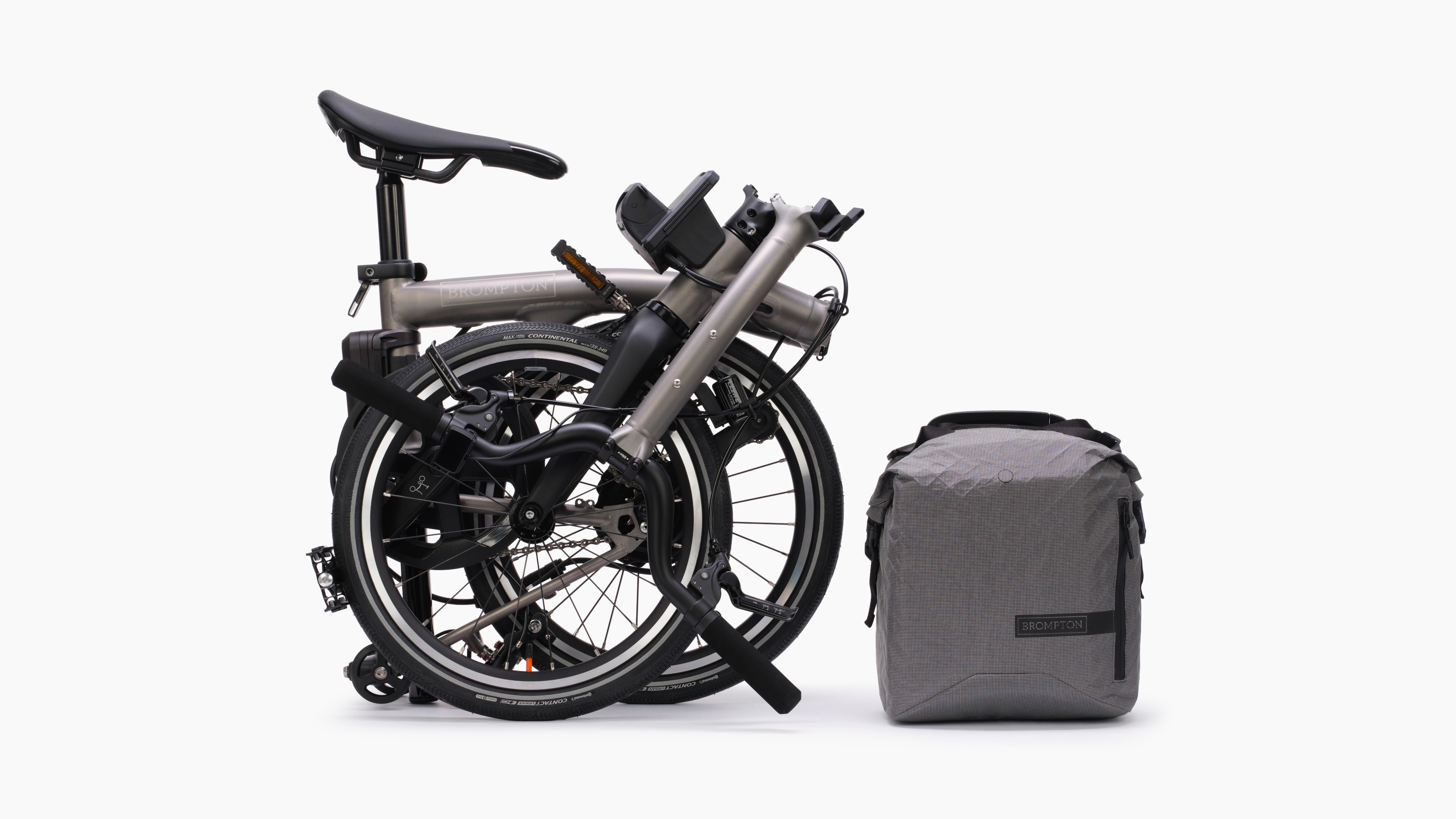 Brompton Electric T Line, fully folded