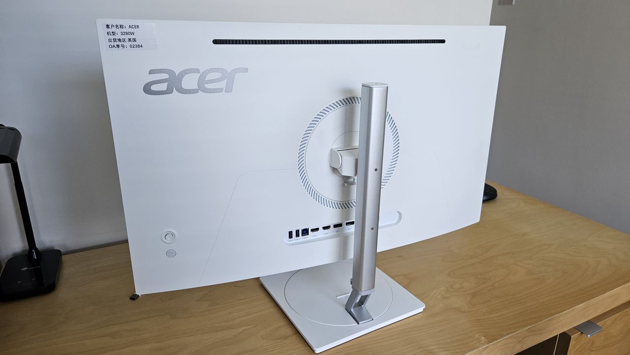 The Acer CE320QK X monitor on a desk