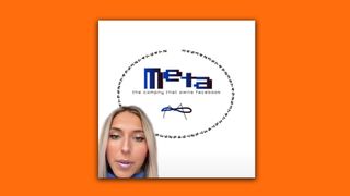 The redesigned Meta logo by Emily Zugay