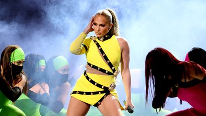 Jennifer Lopez performing