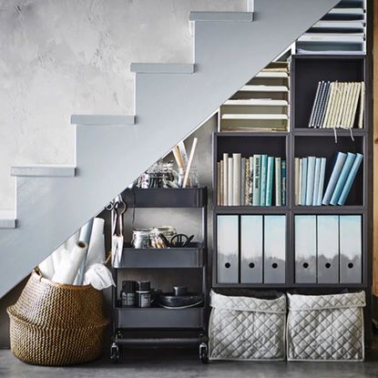 13 under stairs storage ideas to make the most of this | Ideal Home