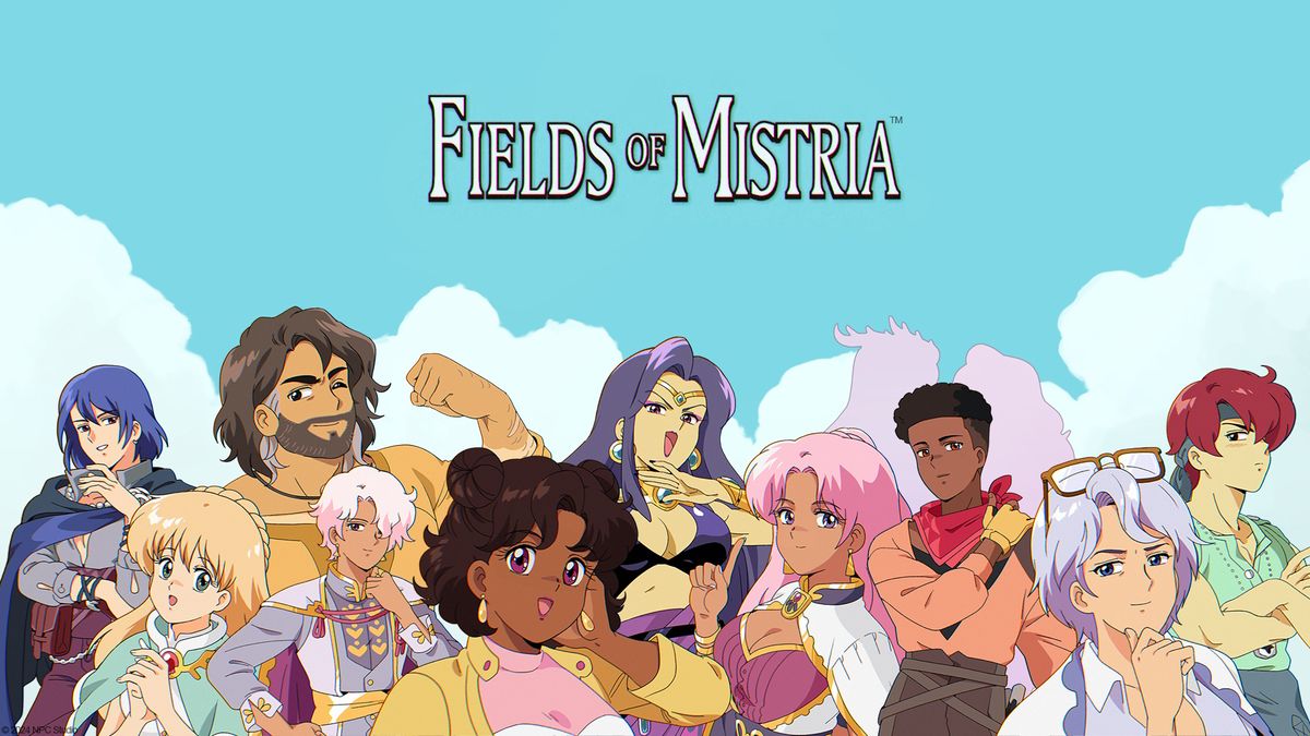 A screenshot of a group of Fields of Mistria characters