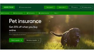 MoreThan pet insurance website