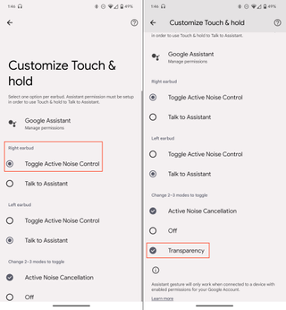 Customize Touch & Hold controls for Pixel Buds Pro